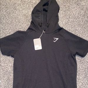 BRAND NEW short sleeve Gymshark hoodie w tags, size large